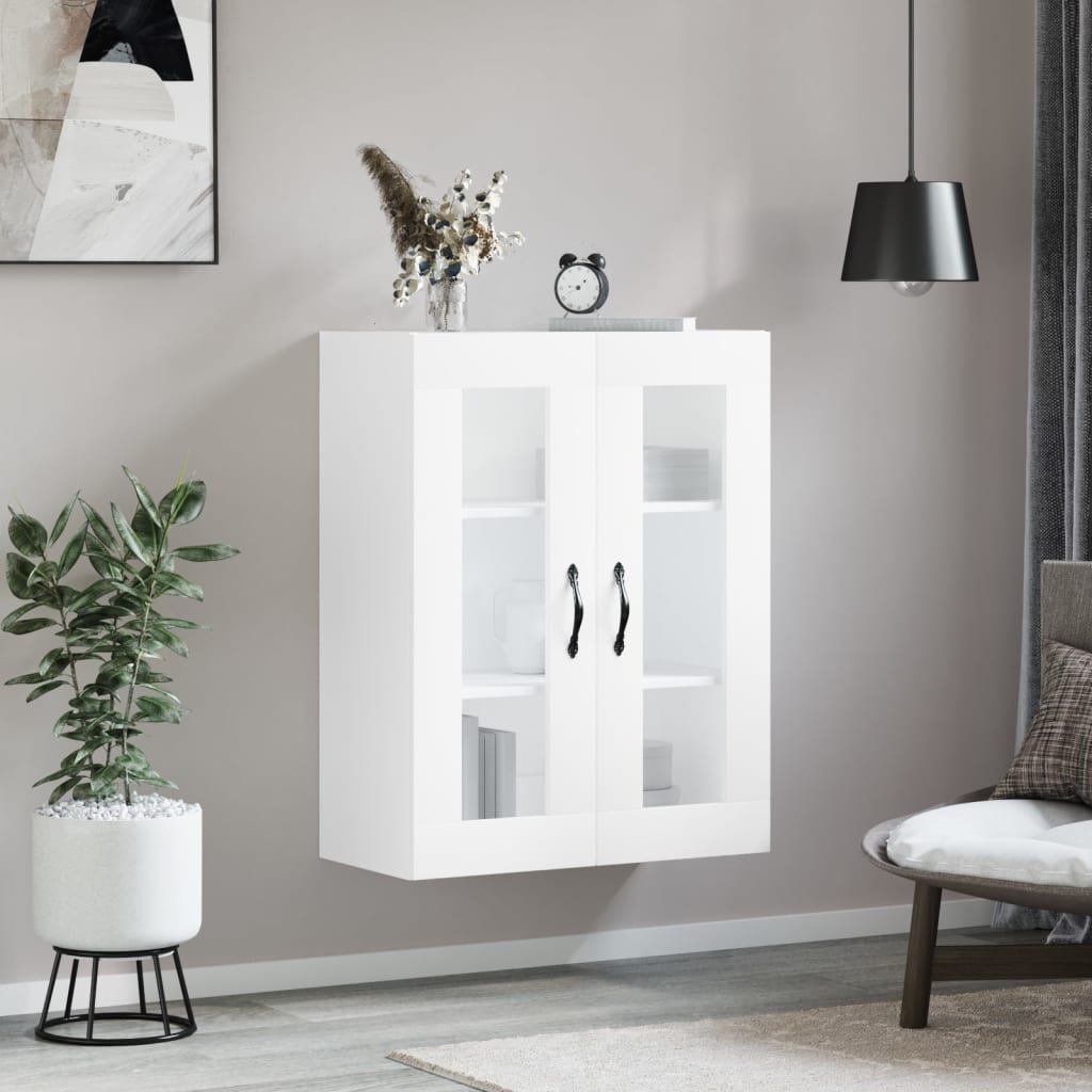 Armoire murale blanc 69,5x34x90 cm bois d'ingénierie - XIOS