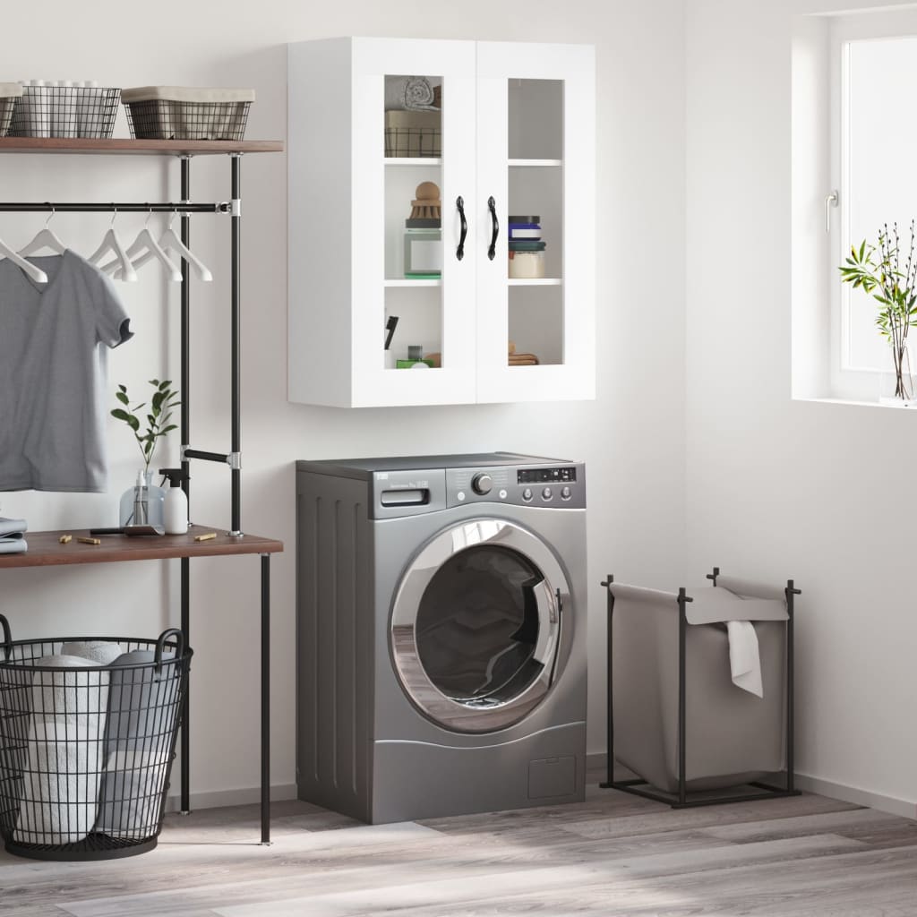 Armoire murale blanc 69,5x34x90 cm bois d'ingénierie - XIOS