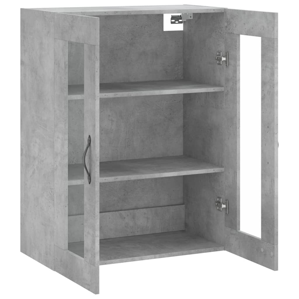 Armoire murale gris béton 69,5x34x90 cm bois d'ingénierie - XIOS