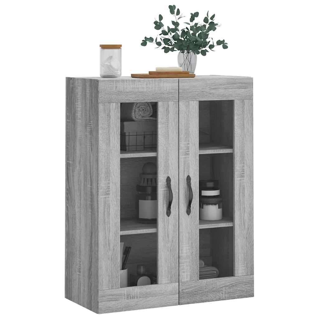 Armoire murale sonoma gris 69,5x34x90 cm bois d'ingénierie - XIOS