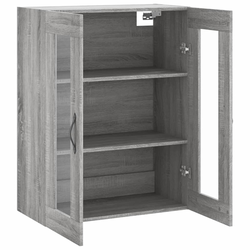 Armoire murale sonoma gris 69,5x34x90 cm bois d'ingénierie - XIOS