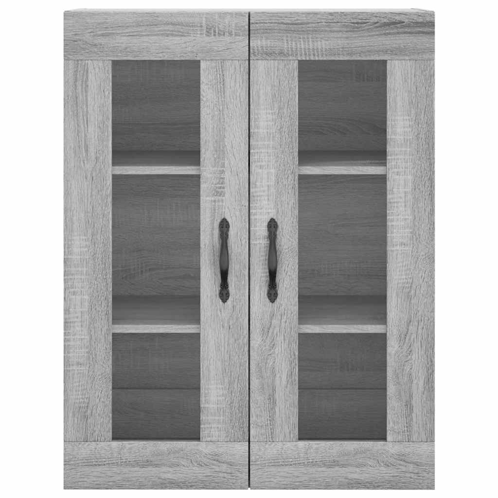 Armoire murale sonoma gris 69,5x34x90 cm bois d'ingénierie - XIOS