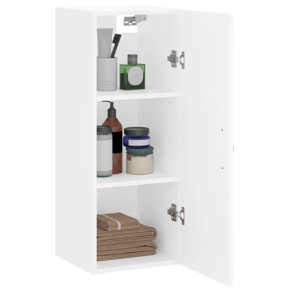 Armoire murale blanc 34,5x34x90 cm bois d'ingénierie - XIOS