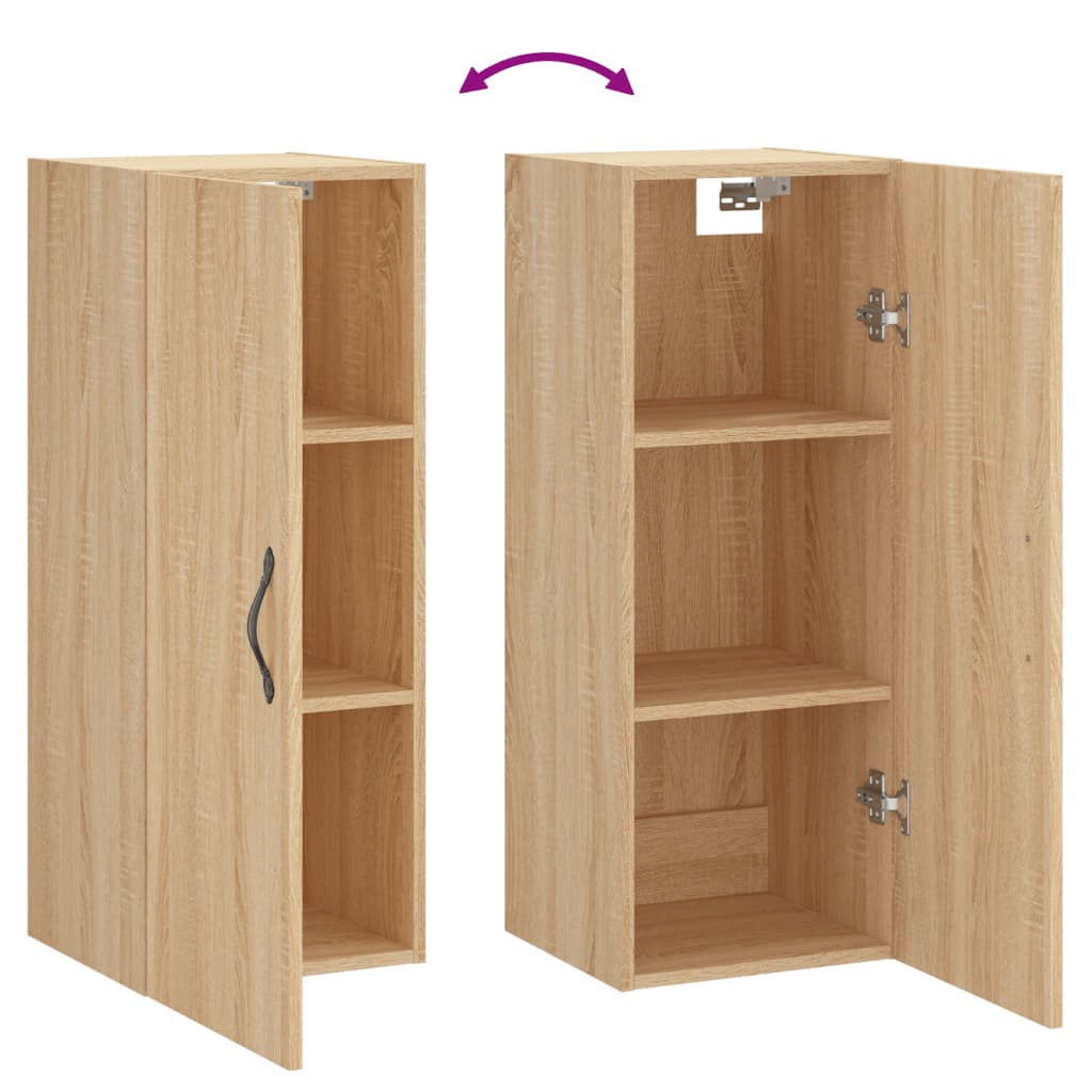 Armoire murale chêne sonoma 34,5x34x90 cm bois d'ingénierie - XIOS