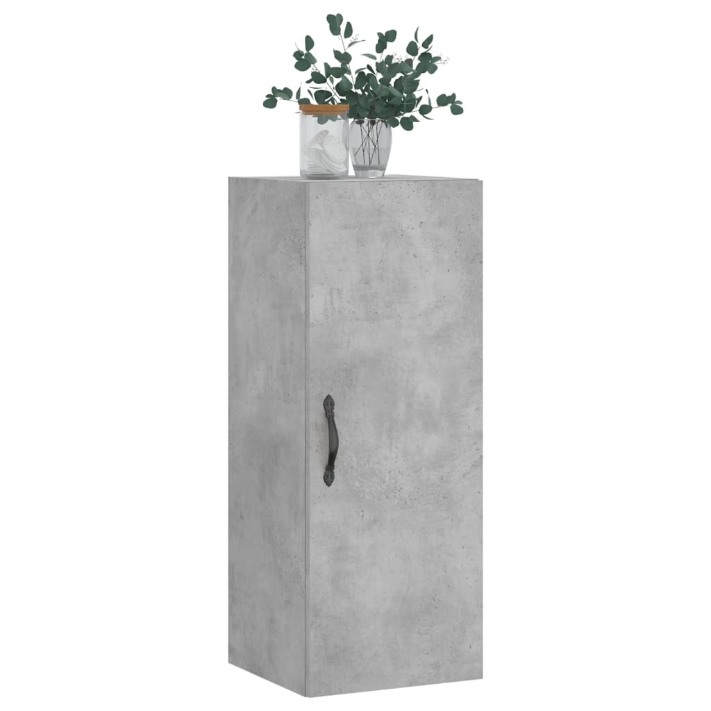 Armoire murale gris béton 34,5x34x90 cm bois d'ingénierie - XIOS