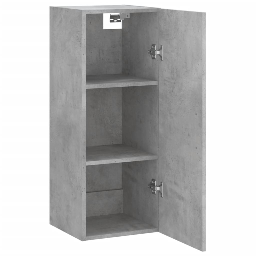 Armoire murale gris béton 34,5x34x90 cm bois d'ingénierie - XIOS