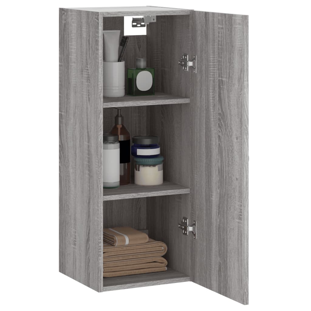 Armoire murale sonoma gris 34,5x34x90 cm bois d'ingénierie - XIOS