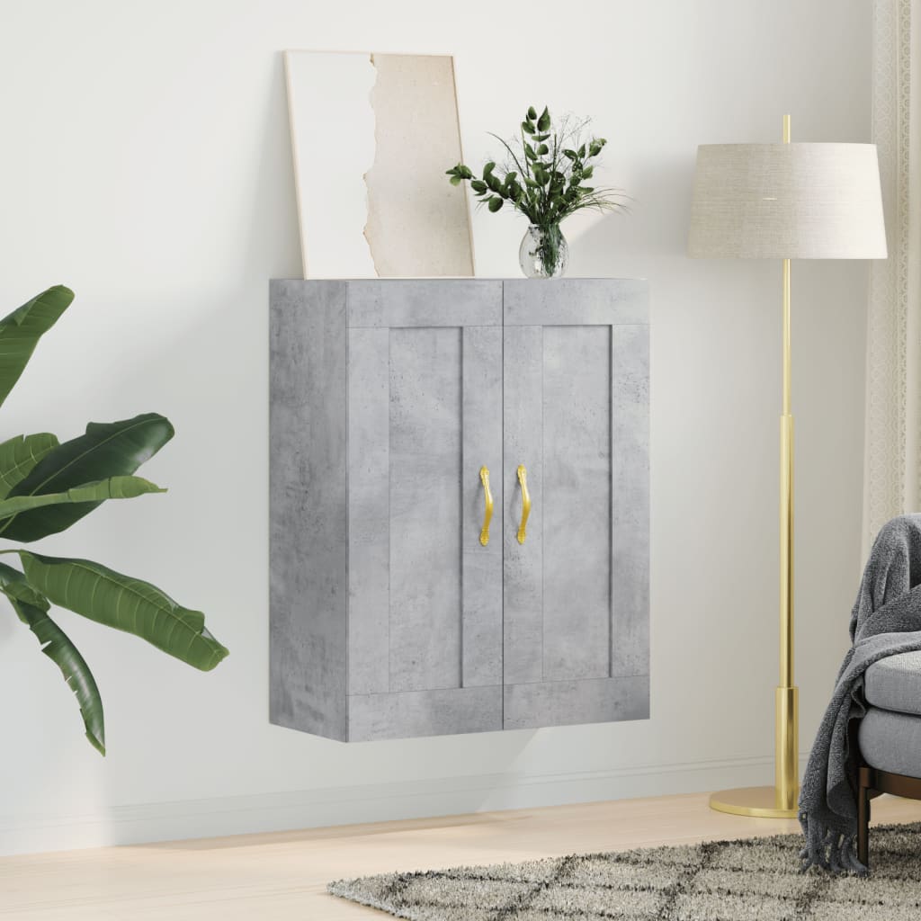 Armoire murale gris béton 69,5x34x90 cm bois d'ingénierie - XIOS