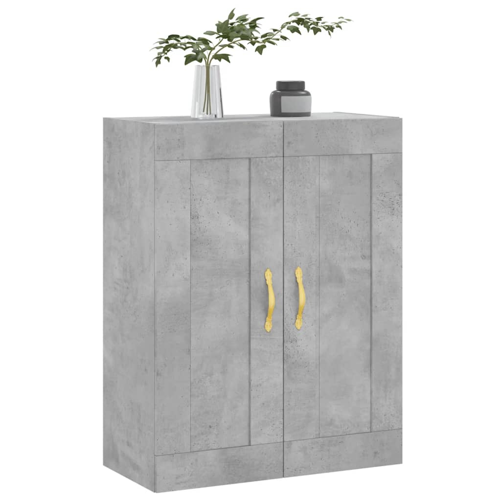 Armoire murale gris béton 69,5x34x90 cm bois d'ingénierie - XIOS