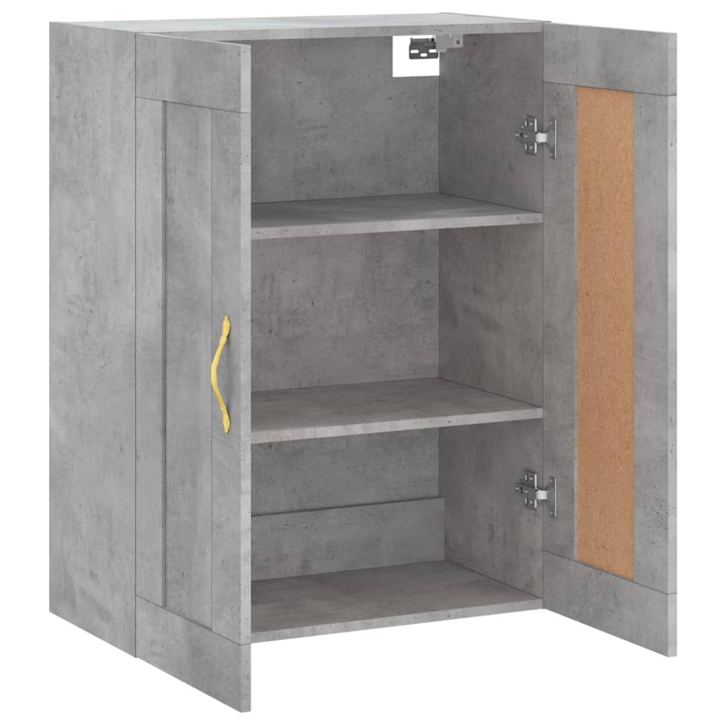 Armoire murale gris béton 69,5x34x90 cm bois d'ingénierie - XIOS