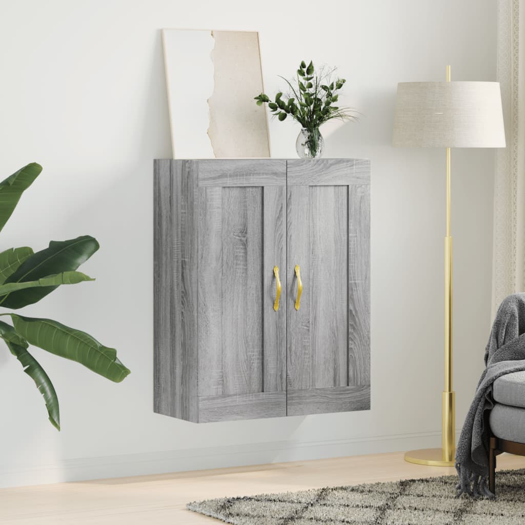 Armoire murale sonoma gris 69,5x34x90 cm bois d'ingénierie - XIOS
