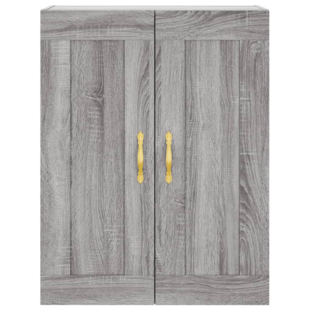 Armoire murale sonoma gris 69,5x34x90 cm bois d'ingénierie - XIOS