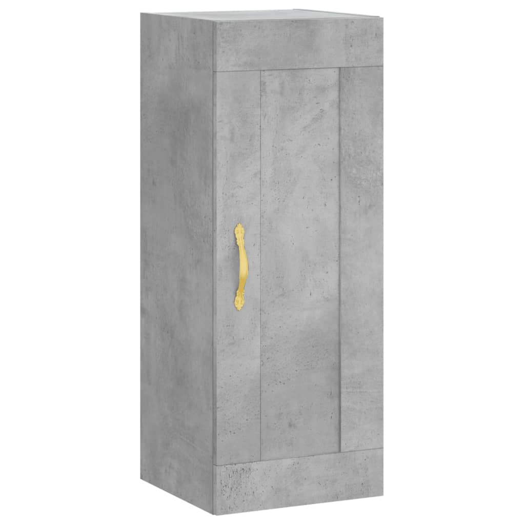Armoire murale gris béton 34,5x34x90 cm bois d'ingénierie - XIOS