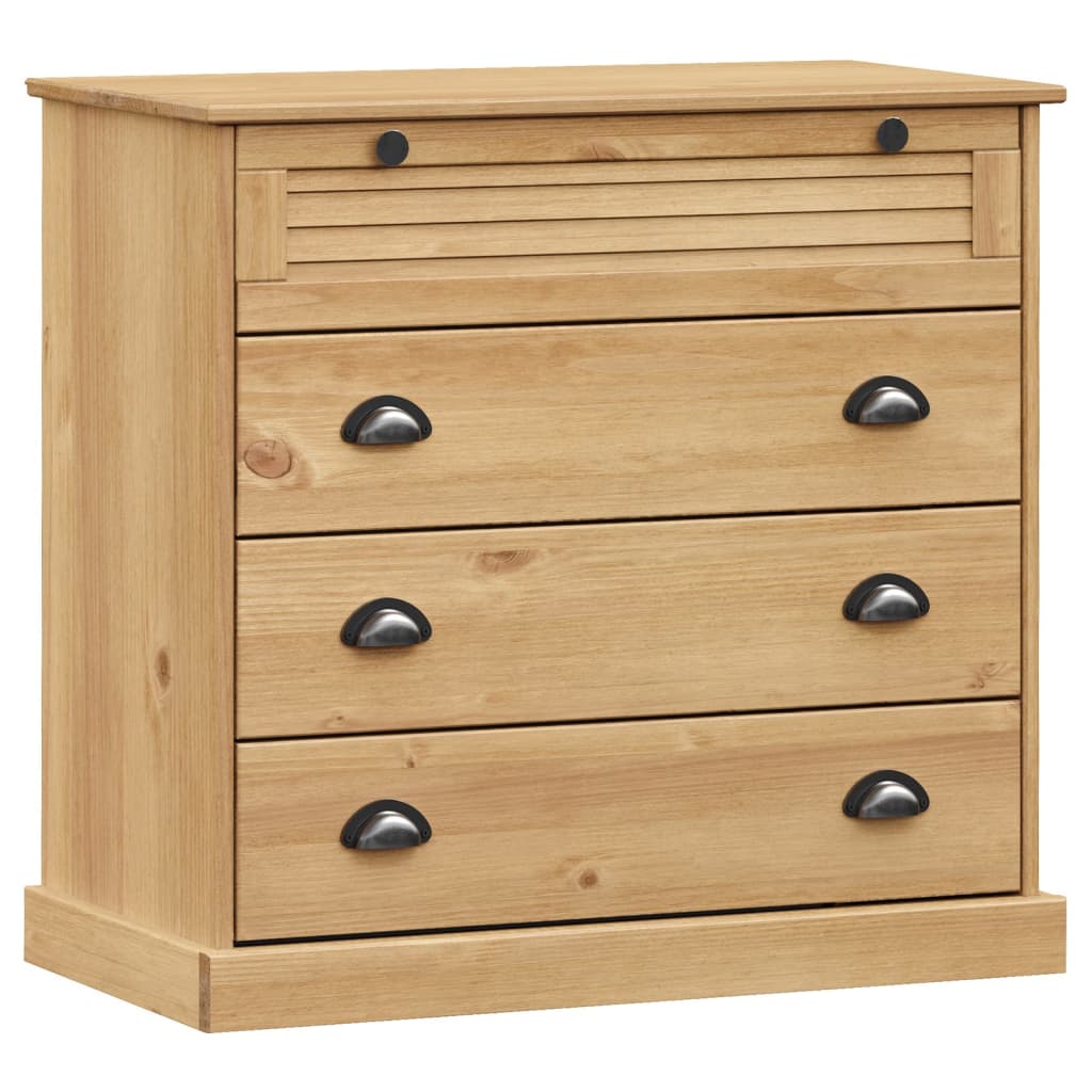 Buffet haut VIGO 80x40x176 cm bois massif de pin - XIOS