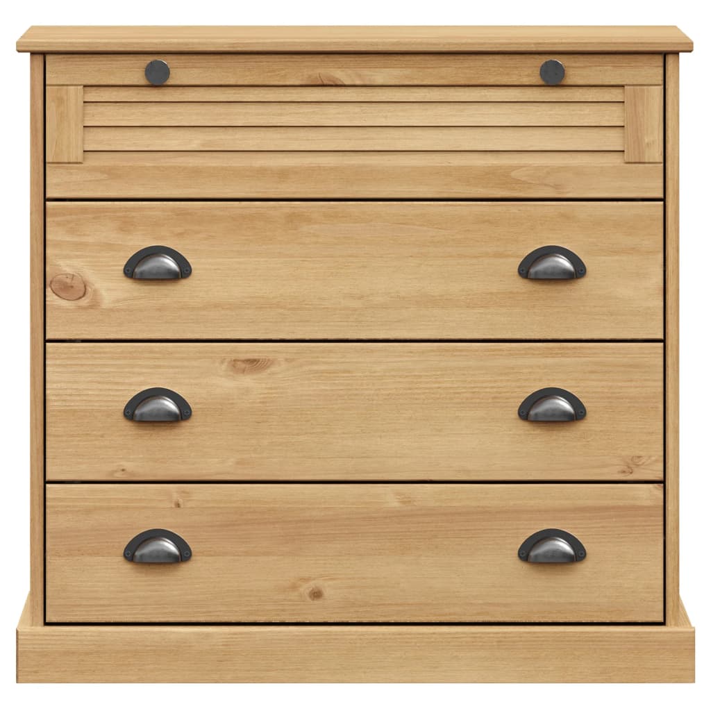 Buffet haut VIGO 80x40x176 cm bois massif de pin - XIOS