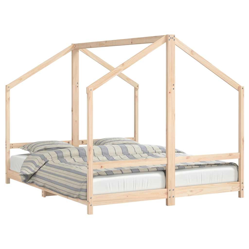 Cadre de lit pour enfants 2x(80x200) cm bois de pin massif - XIOS