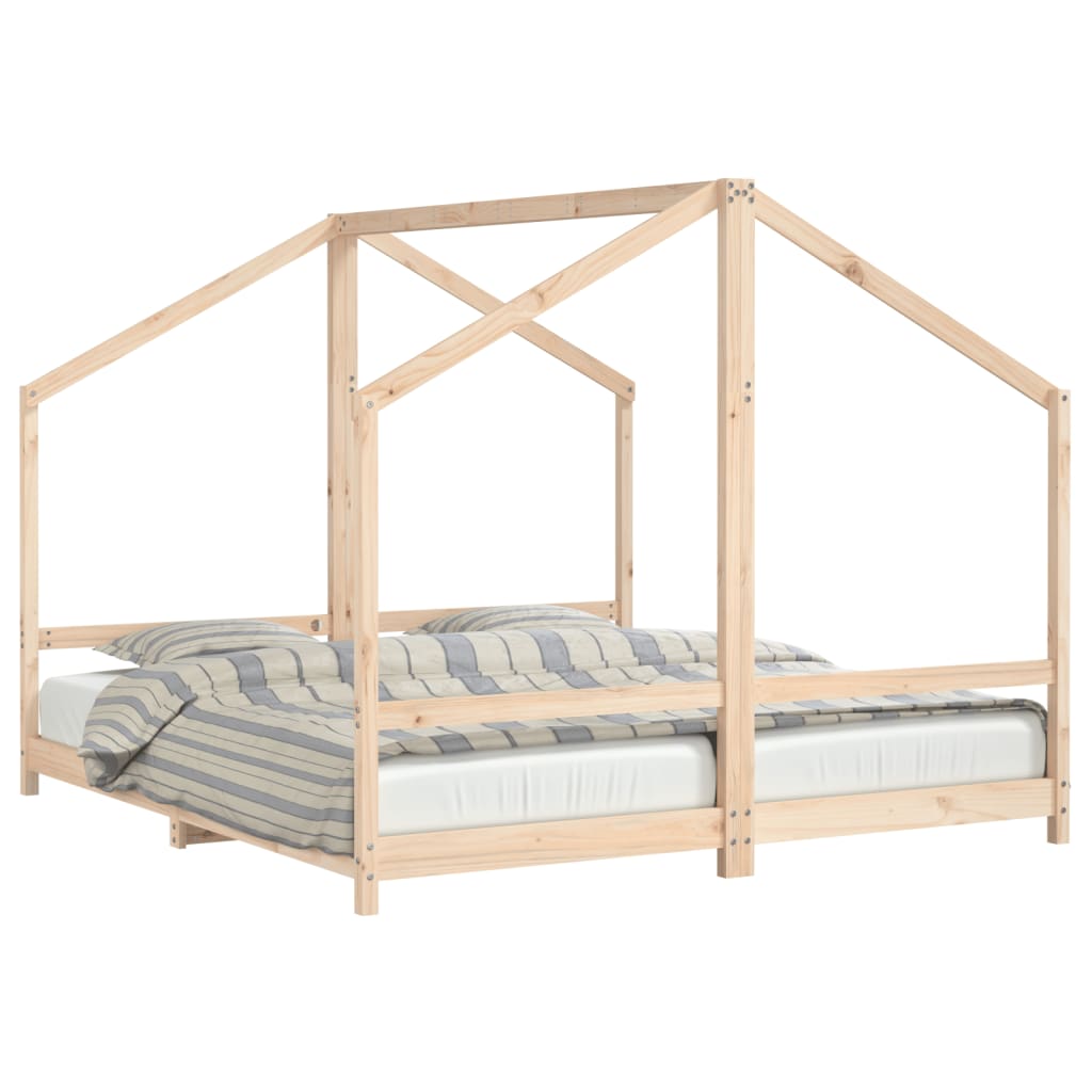 Cadre de lit pour enfants 2x(90x200) cm bois de pin massif - XIOS