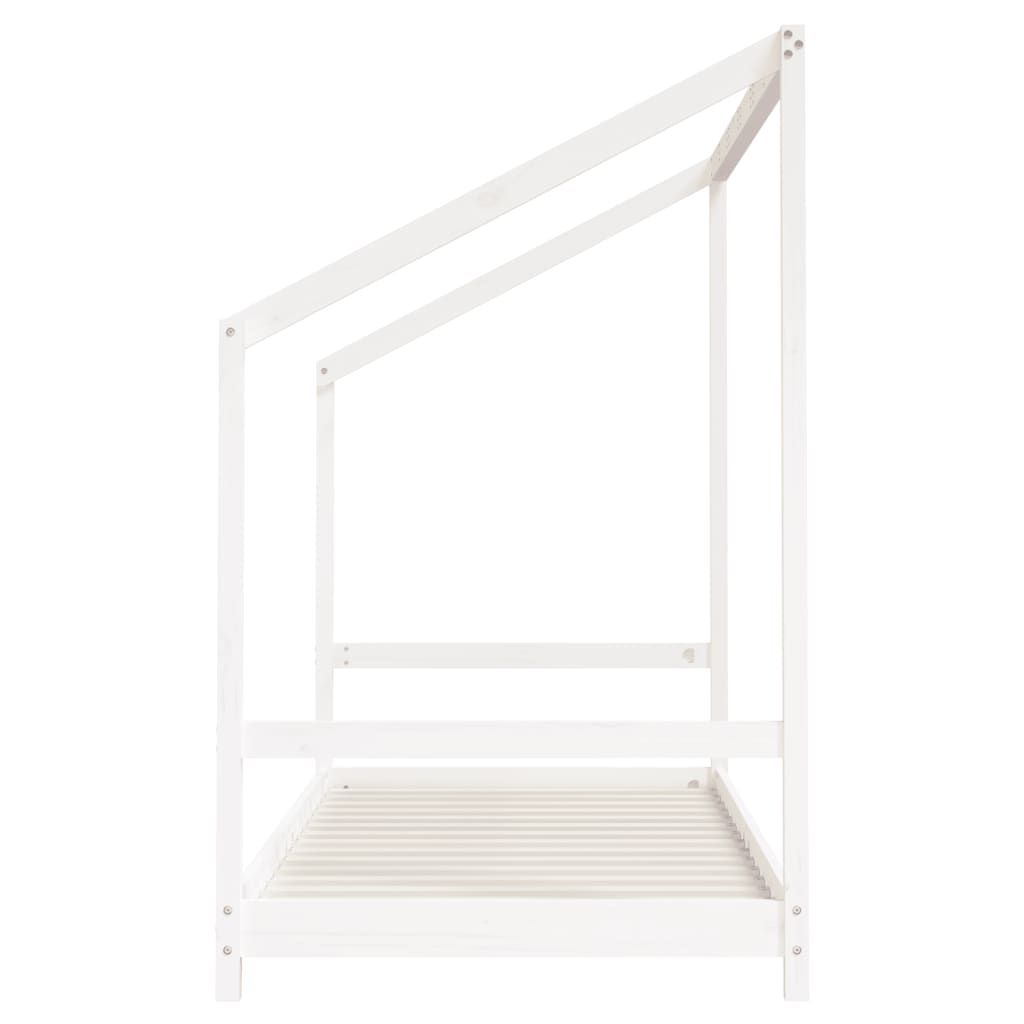 Cadre de lit d'enfant blanc 2x(90x200) cm bois de pin massif - XIOS