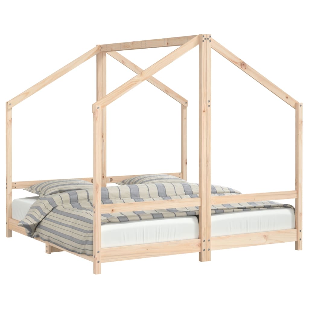 Cadre de lit pour enfant 2x(80x160) cm bois de pin massif - XIOS