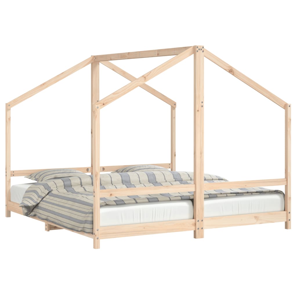 Cadre de lit pour enfants 2x(90x190) cm bois de pin massif - XIOS