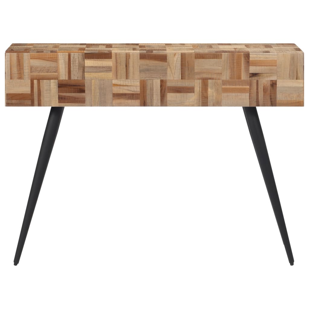 Table console 110x34x80 cm teck de récupération massif - XIOS
