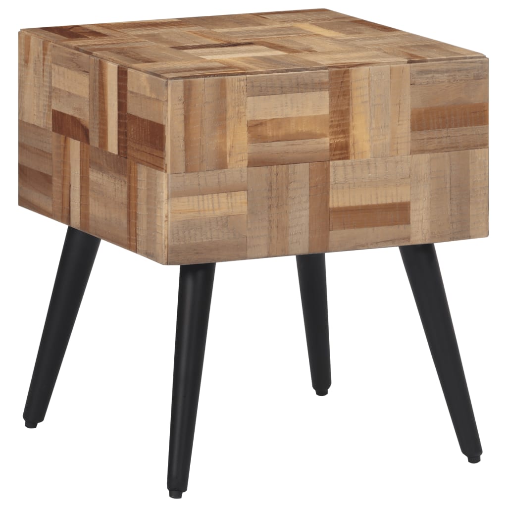 Table d'appoint 40x40x45 cm teck de récupération massif - XIOS