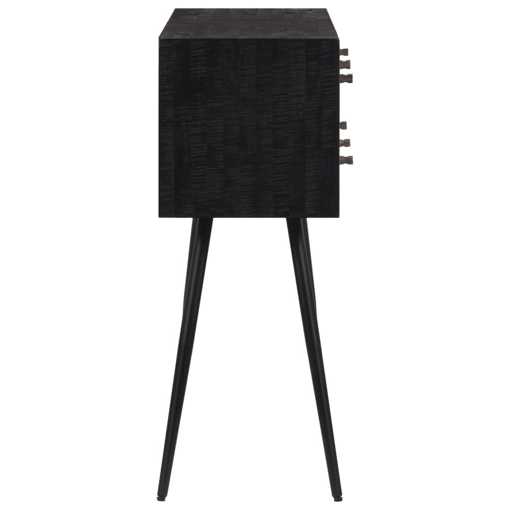 Table console avec tiroirs 116x30x76 cm teck massif récupéré - XIOS