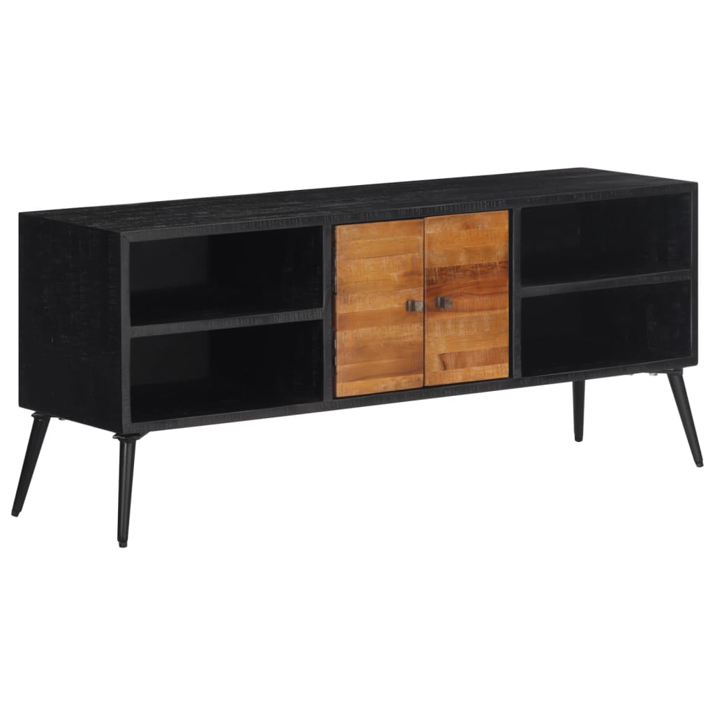 Meuble TV 112x31x45 cm teck massif récupéré - XIOS