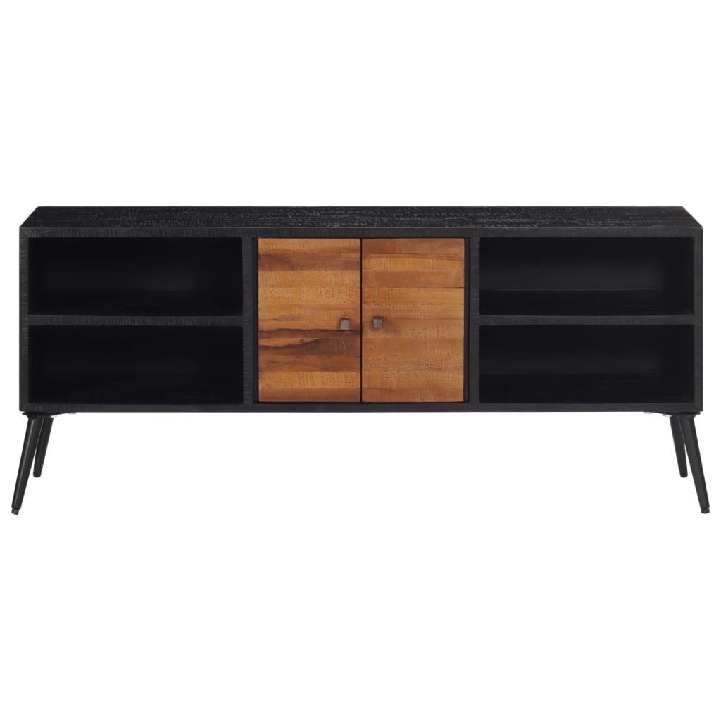 Meuble TV 112x31x45 cm teck massif récupéré - XIOS