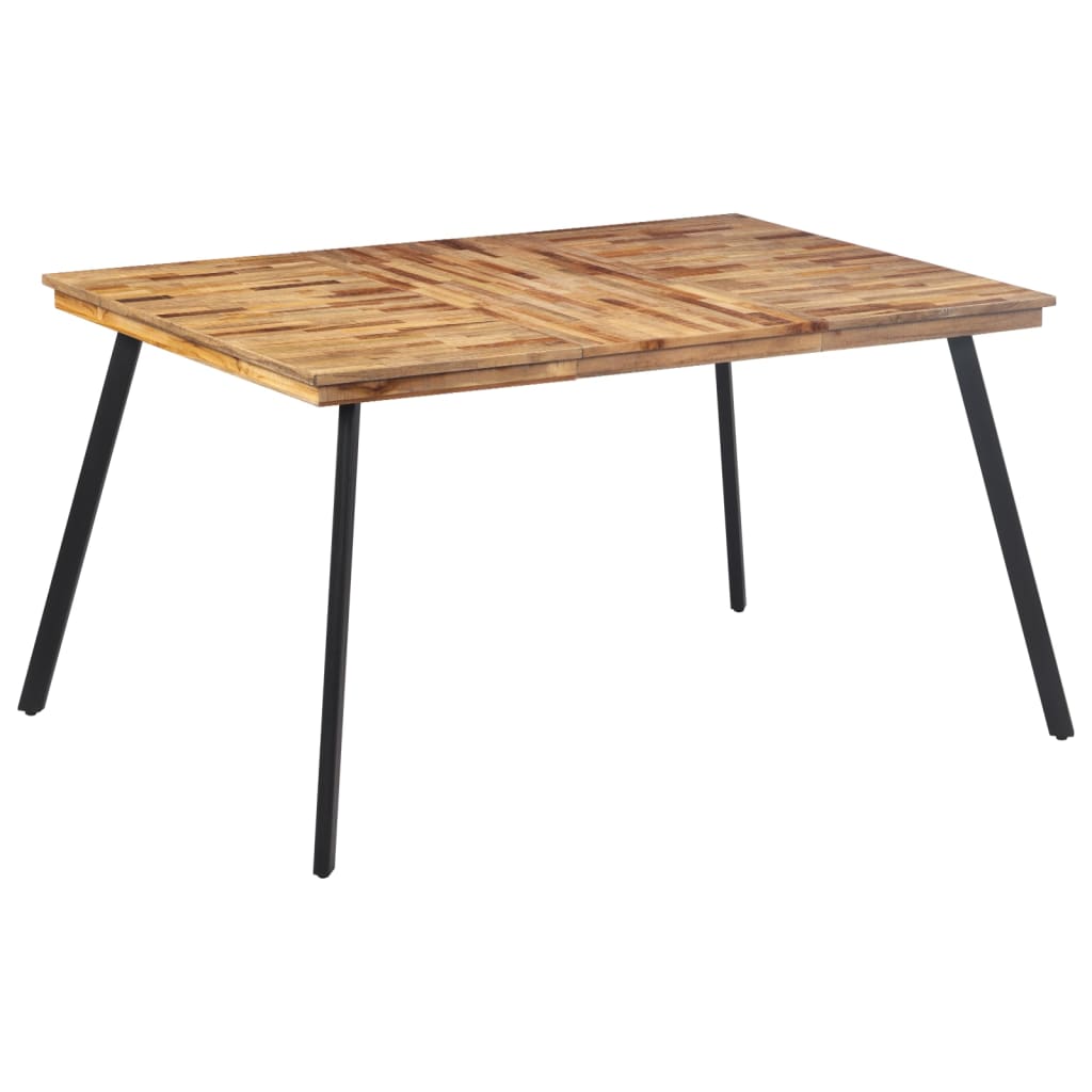 Table à manger 148x97x76 cm bois massif de teck - XIOS