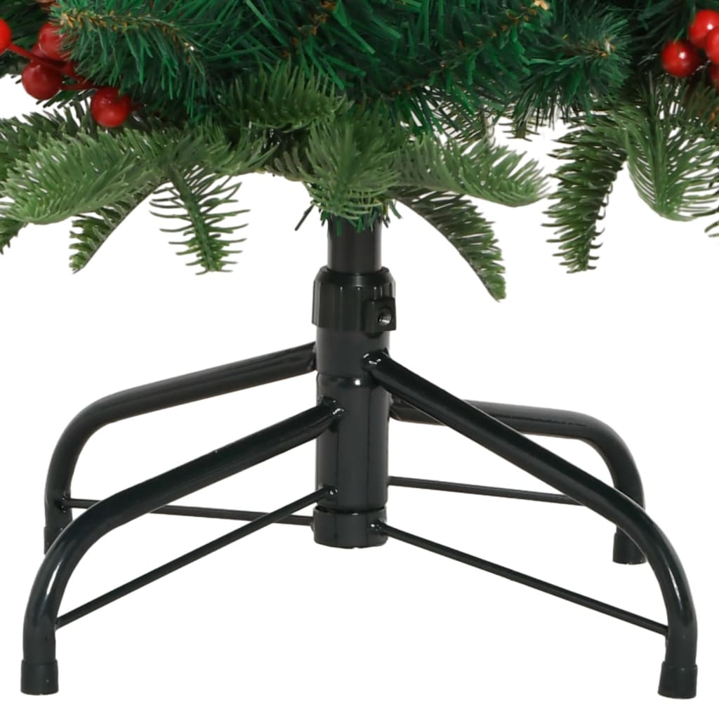 Sapin de Noël artificiel avec pommes de pin et baies 150 cm - XIOS