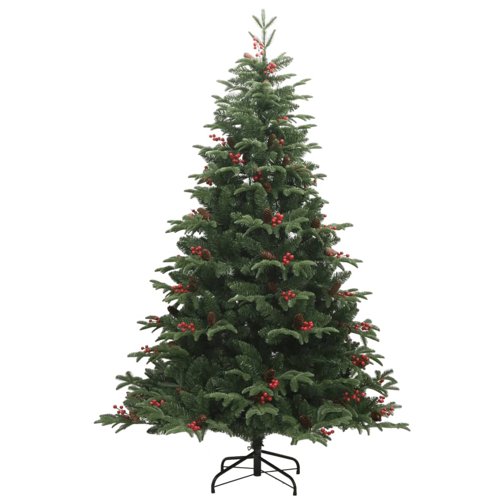 Sapin de Noël artificiel avec pommes de pin et baies 240 cm - XIOS