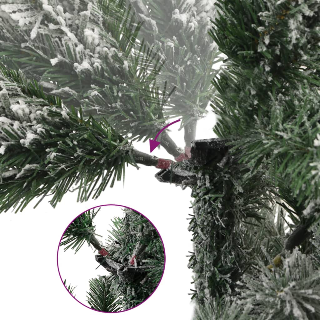 Sapin de Noël artificiel à charnières avec neige floquée 120 cm - XIOS