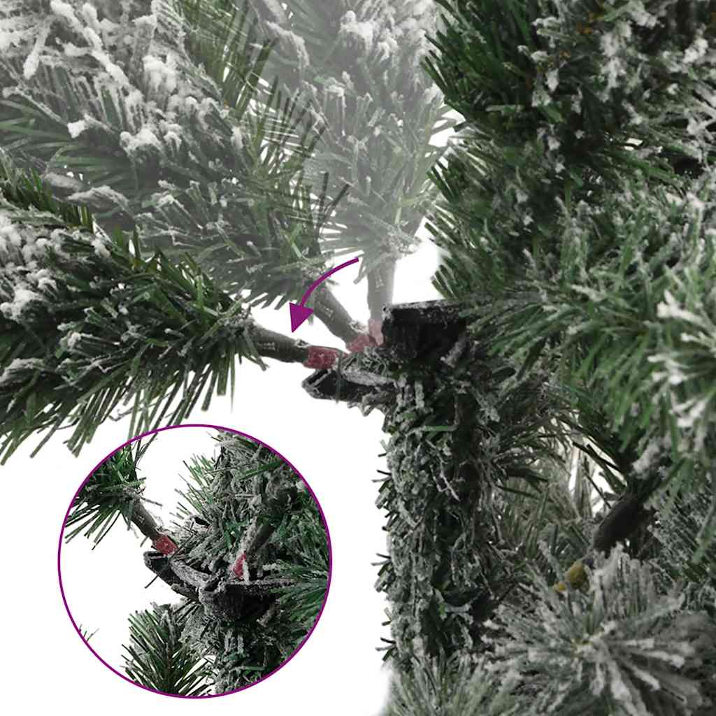Sapin de Noël artificiel à charnières avec neige floquée 180 cm - XIOS