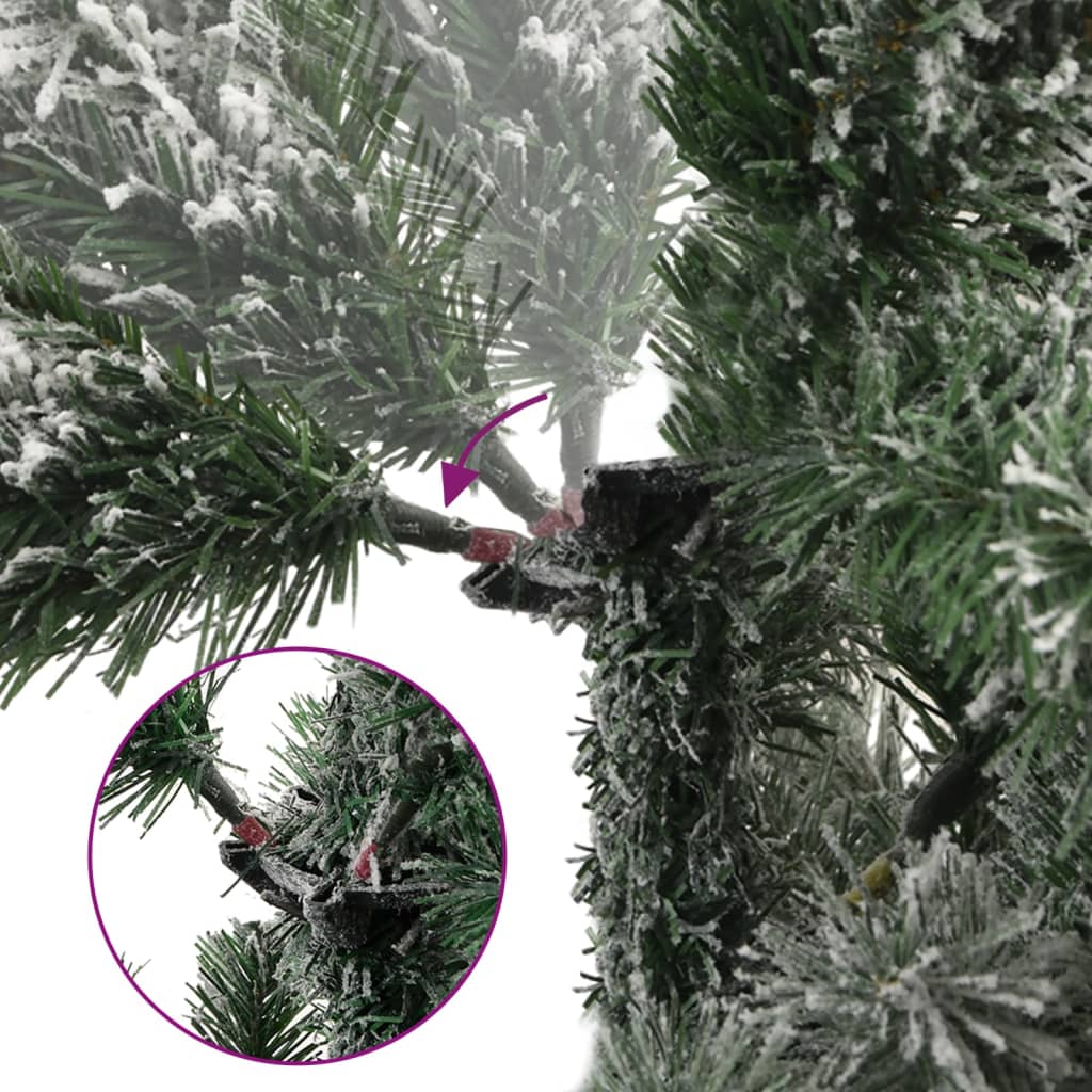 Sapin de Noël artificiel à charnières avec neige floquée 210 cm - XIOS