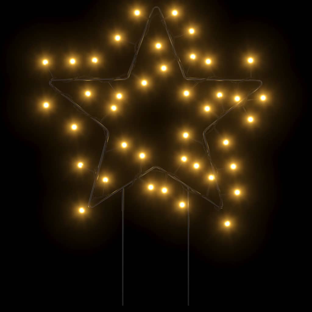 Décoration lumineuse étoile de Noël piquets 3 pcs 50 LED 29 cm - XIOS