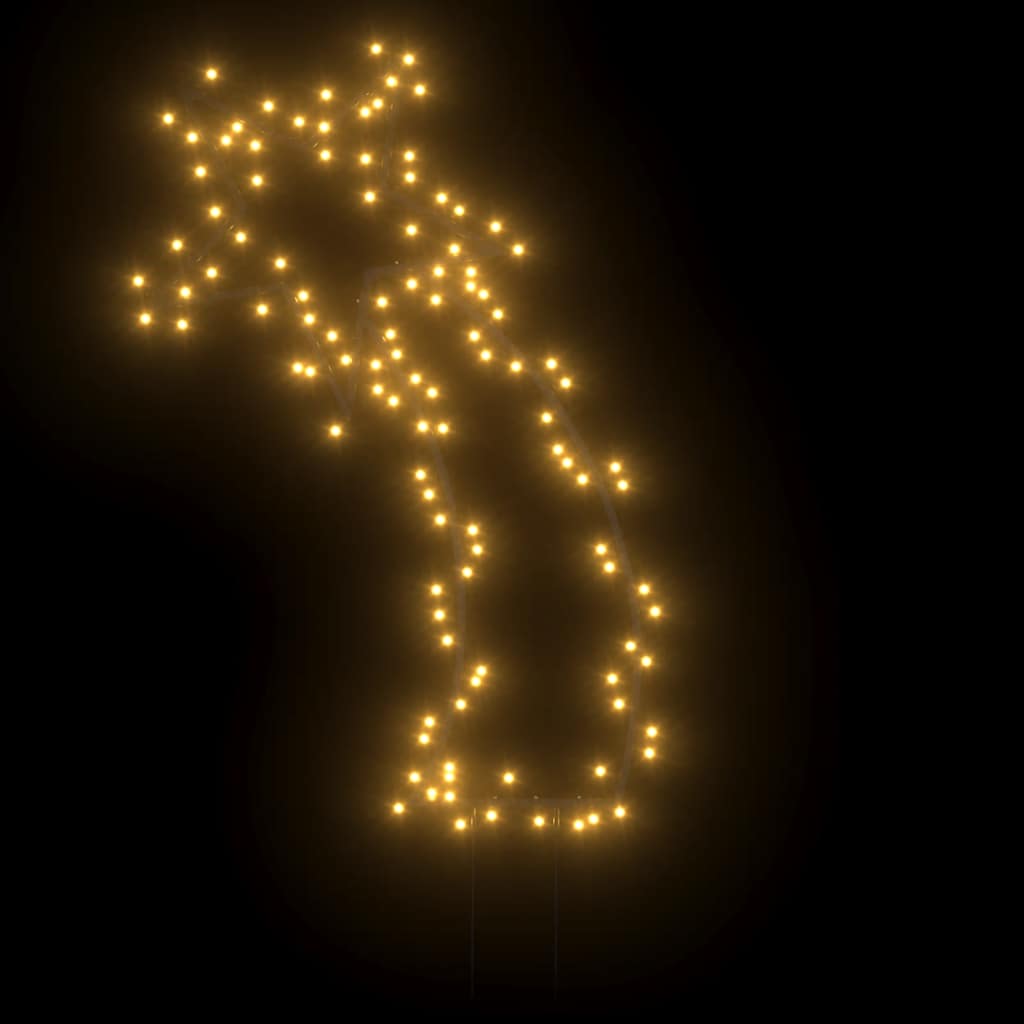 Décoration lumineuse météore de Noël avec piquets 115 LED 89 cm - XIOS