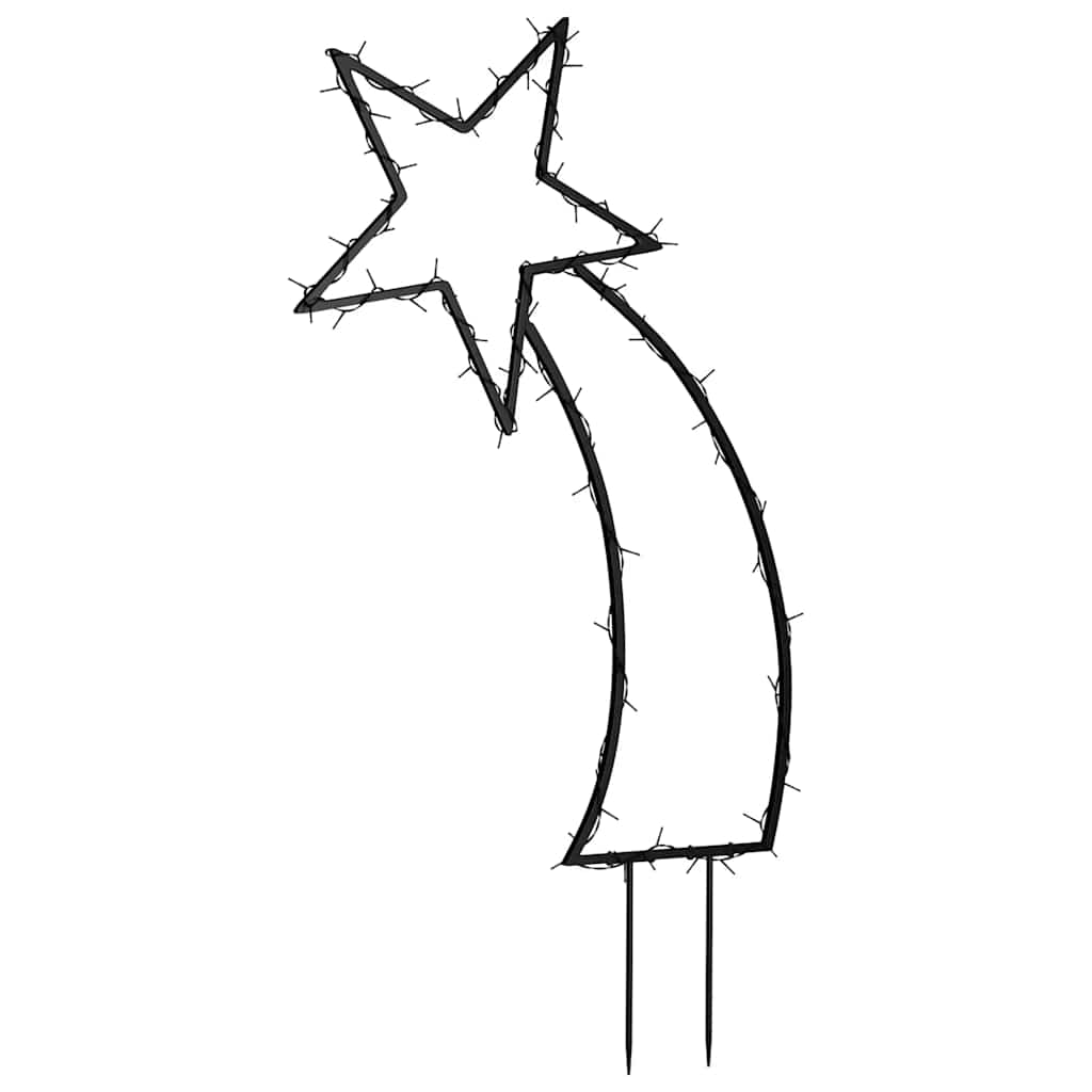 Décoration lumineuse météore de Noël avec piquets 80 LED 62 cm - XIOS