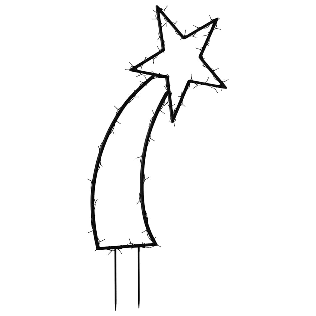 Décoration lumineuse météore de Noël avec piquets 80 LED 62 cm - XIOS