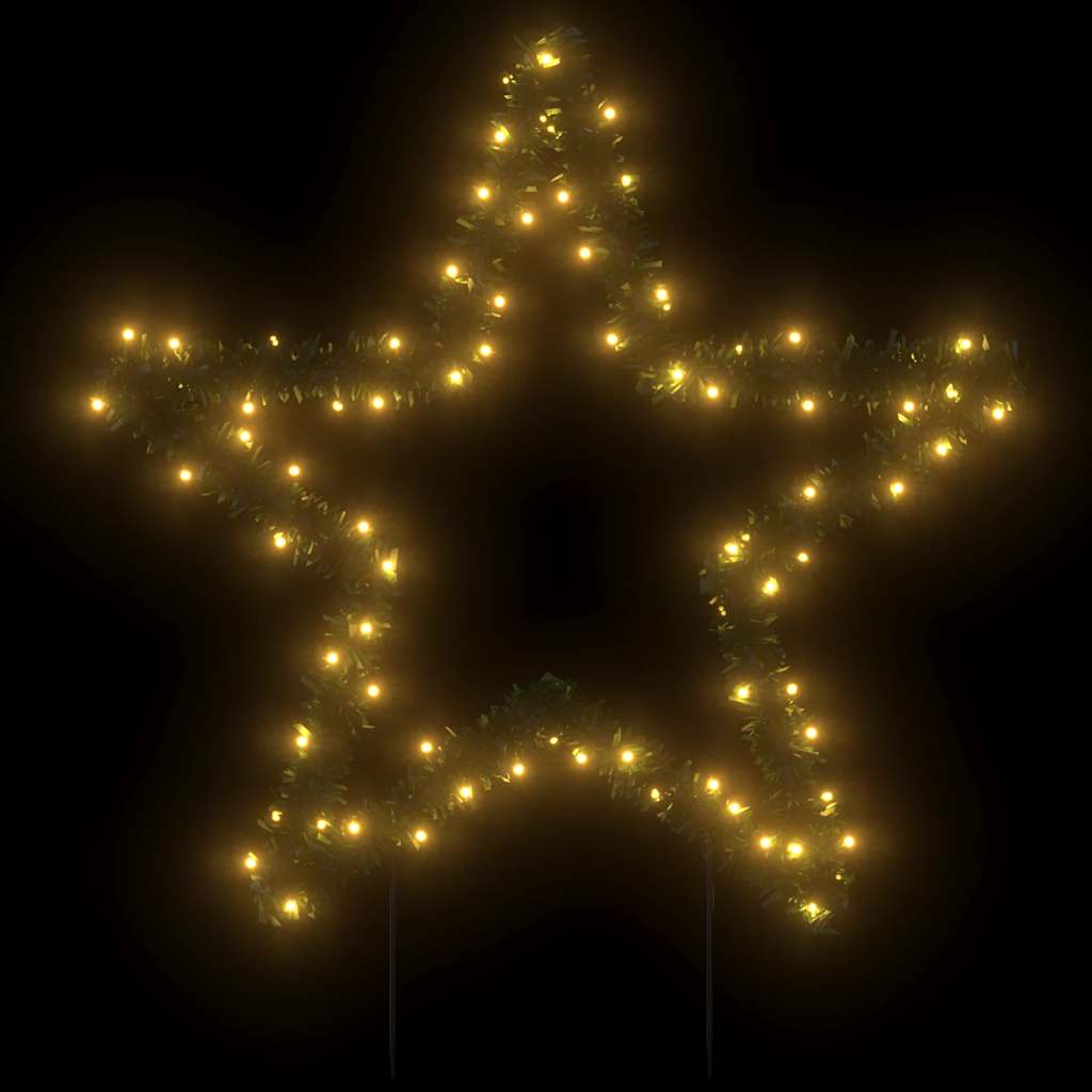 Décoration lumineuse étoile de Noël avec piquets 80 LED 60 cm - XIOS