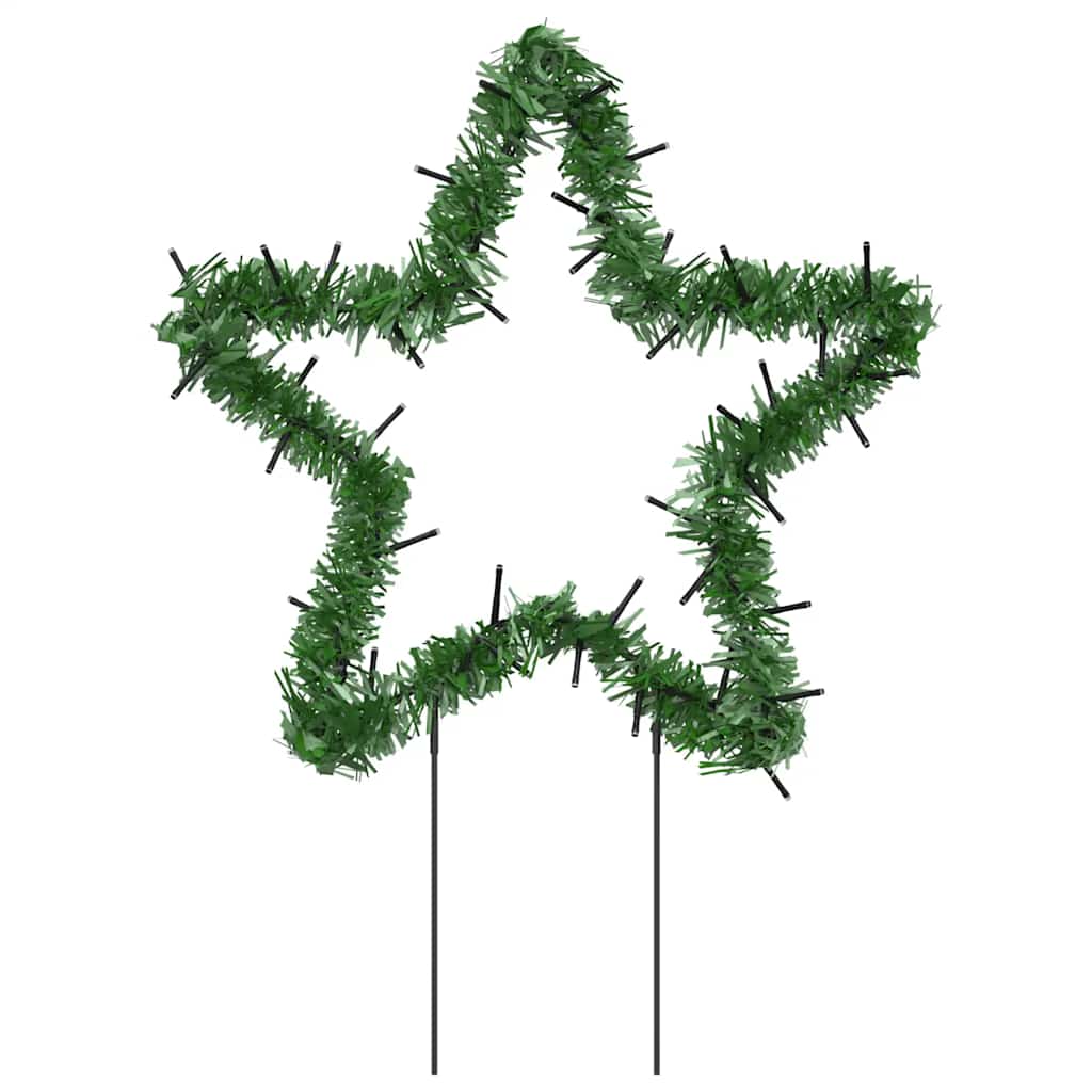Décoration lumineuse étoile de Noël piquets 3 pcs 50 LED 29 cm - XIOS