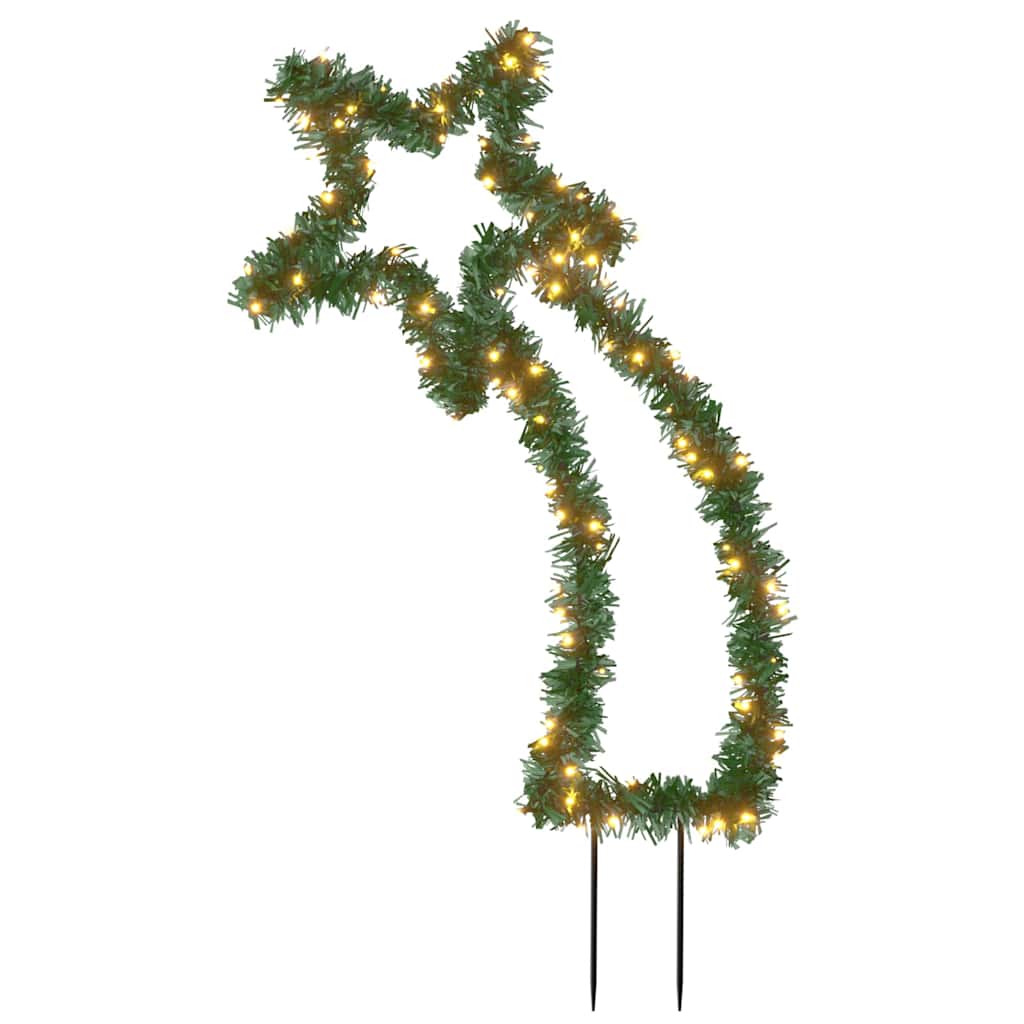 Décoration lumineuse météore de Noël avec piquets 115 LED 89 cm - XIOS
