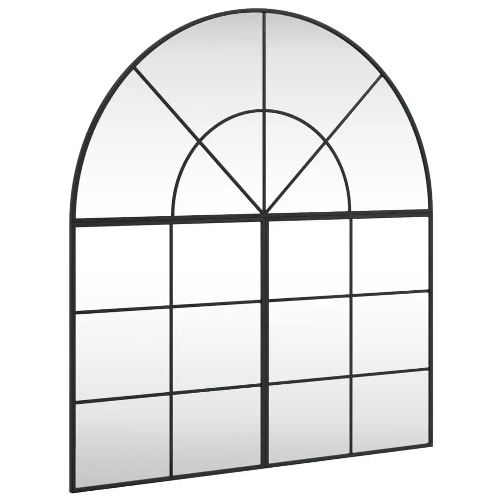 Miroir mural noir 100x110 cm arche fer - XIOS