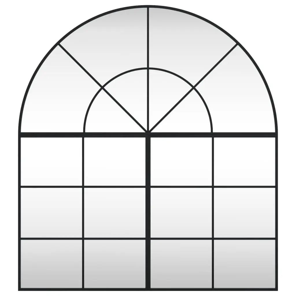 Miroir mural noir 100x110 cm arche fer - XIOS