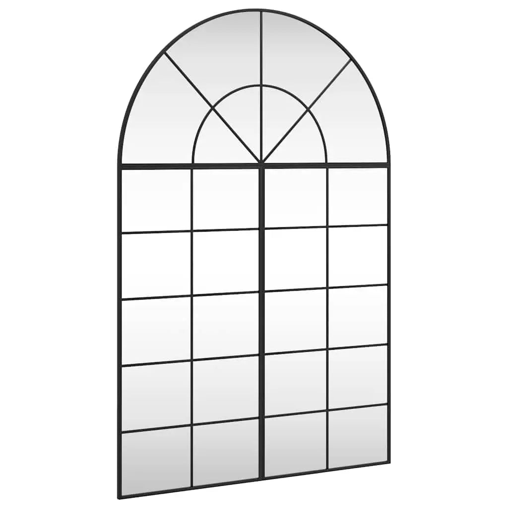 Miroir mural noir 100x150 cm arche fer - XIOS