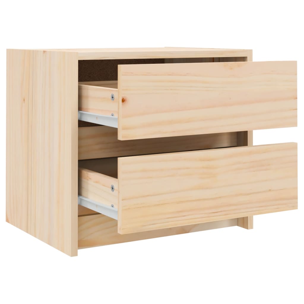 Table de chevet 40x31x35,5 cm bois de pin massif - XIOS