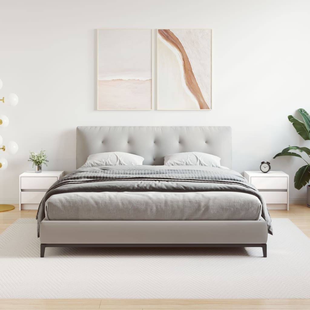 Tables de chevet 2 pcs blanc 40x31x35,5 cm bois de pin massif - XIOS