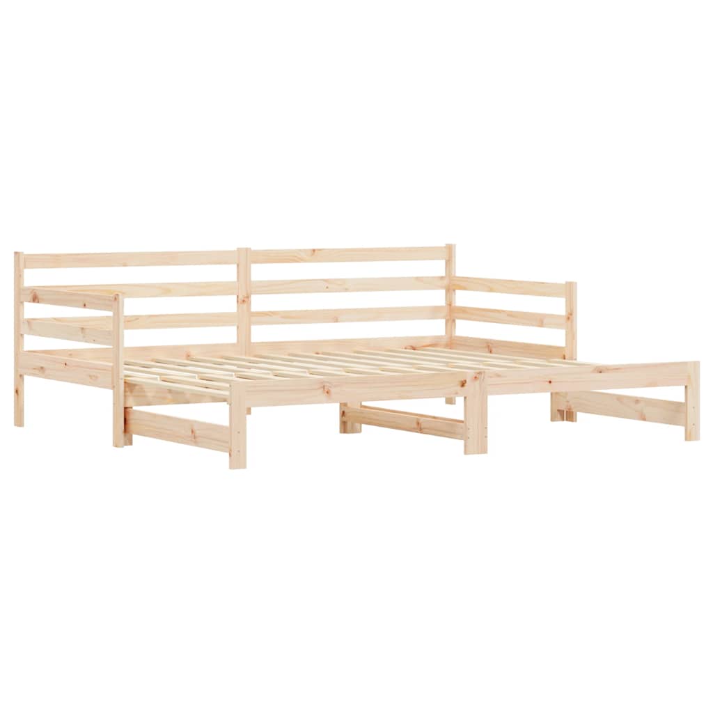 Lit de jour et lit gigogne sans matelas 90x200 cm bois massif - XIOS