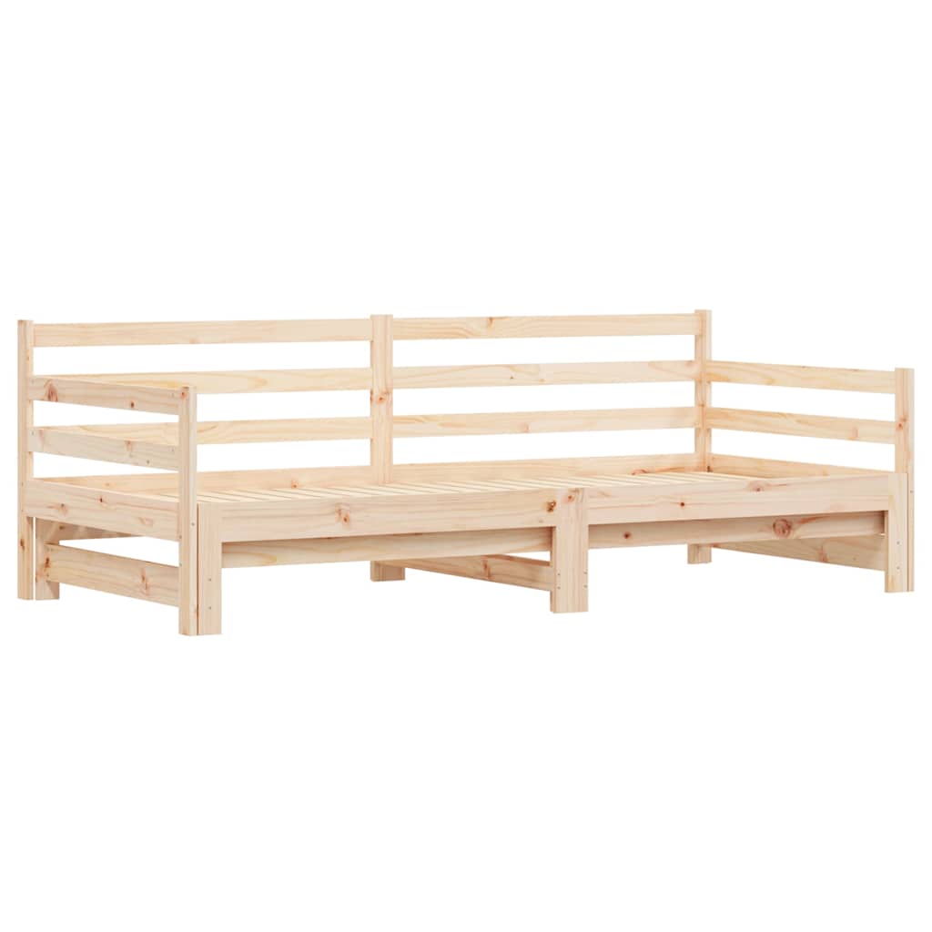 Lit de jour et lit gigogne sans matelas 90x200 cm bois massif - XIOS
