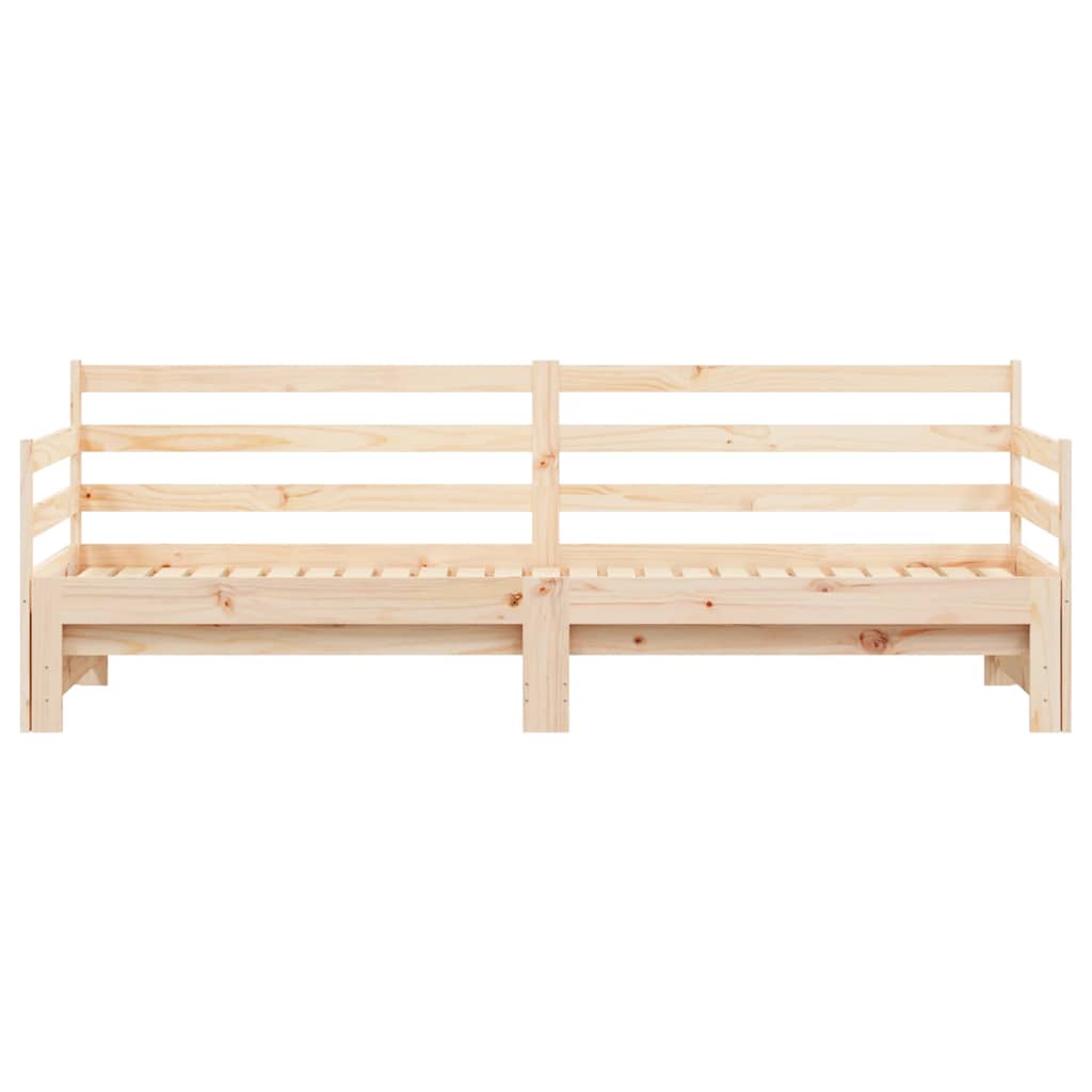 Lit de jour et lit gigogne sans matelas 90x200 cm bois massif - XIOS